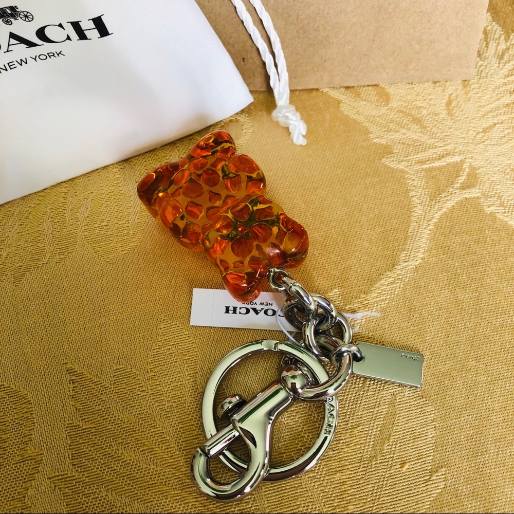 Coach Vandal Gummy Bear Keychain Bag Charm NWT - Picture 7 of 7